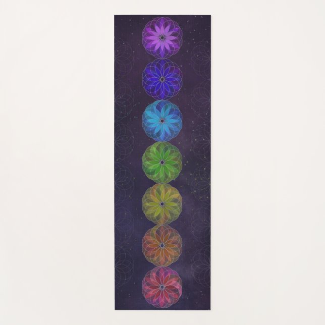 Tapis De Yoga Chakra Universe Yoga Mat (Devant)