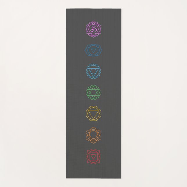 Tapis de yoga chakras (Devant)