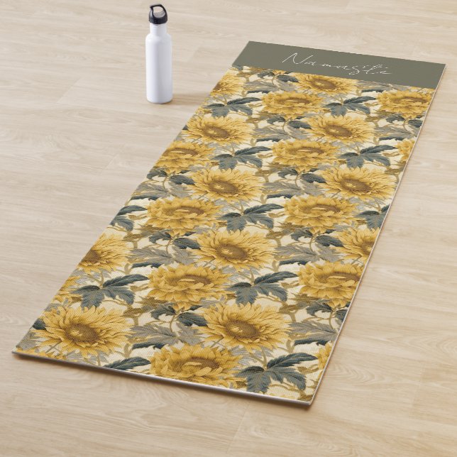 Tapis De Yoga Champ de tournesols (En situation)