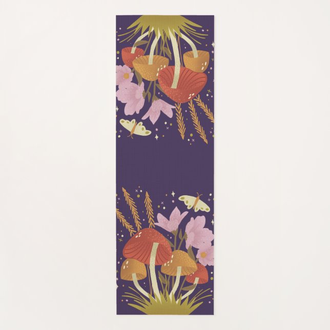 Tapis De Yoga Champignon forestier Yoga Mat (Devant)
