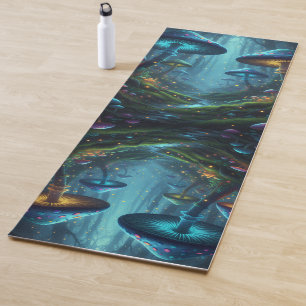 Tapis De Yoga Champignons Colorés et Paisibles