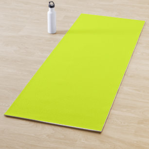 Tapis De Yoga Chartreuse Jaune (couleur unie)