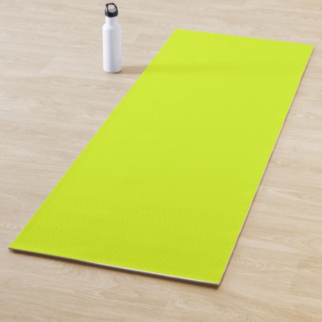Tapis De Yoga  Chartreuse Jaune (couleur unie)  (En situation)