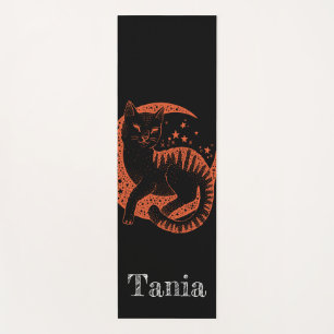 Tapis De Yoga Chat dans la lune