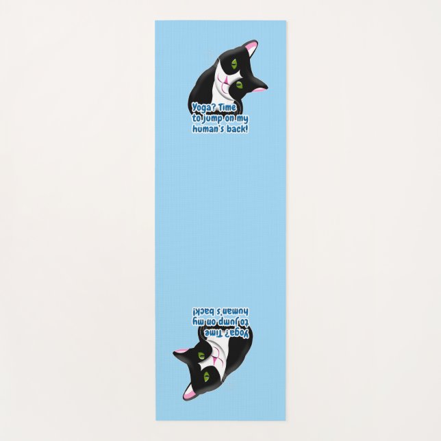 Tapis De Yoga Chat de Yoga amusant (Devant)