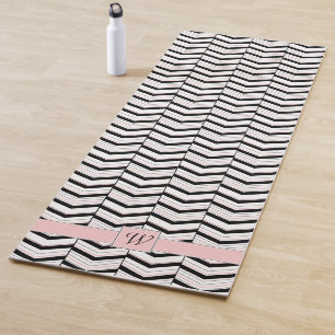 Tapis De Yoga Chat de Yoga noir blanc et blanc clair