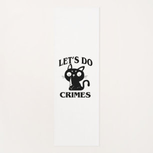 Tapis De Yoga Chat Drôle Faisons des crimes Halloween pour les f