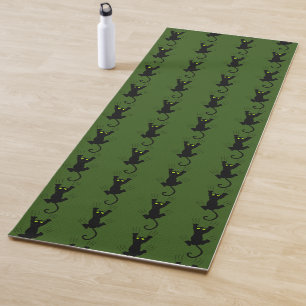 Tapis De Yoga Chat drôle glissant griffe grattage pattes griffes