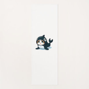 Tapis De Yoga Chat en costume Orca