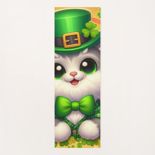 Tapis De Yoga Chat mignon/chaton Saint Patrick's Day