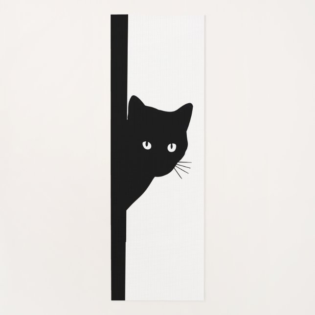 Tapis De Yoga Chat noir (Devant)