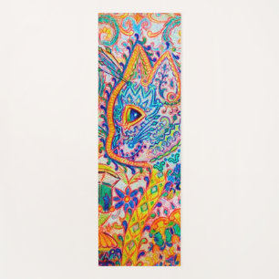Tapis De Yoga Chat psychédélique, Louis Wain