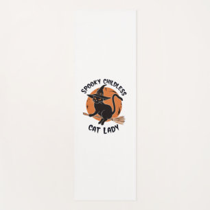 Tapis De Yoga Chat sans enfant Lady Halloween élection sorcière