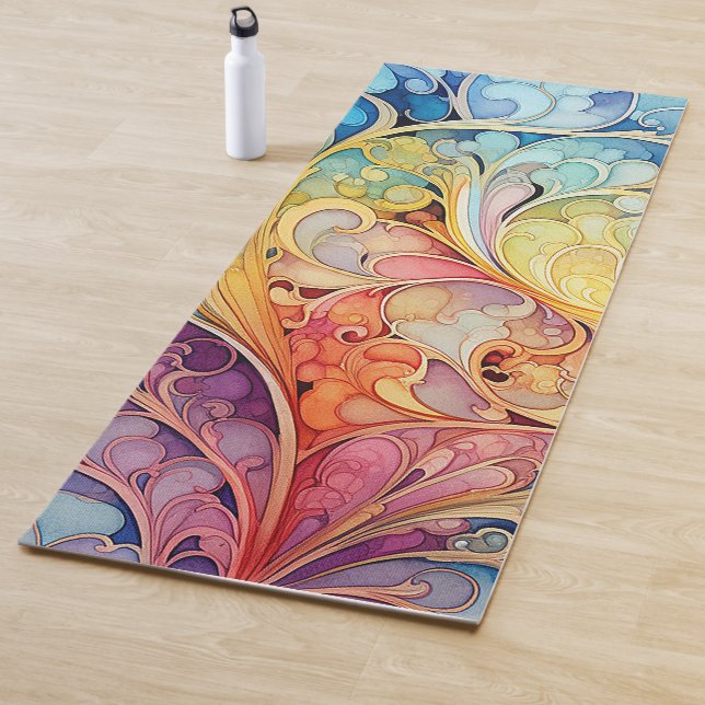 Tapis De Yoga Chats De Yoga Personnalisés Avec Des Designs (En situation)