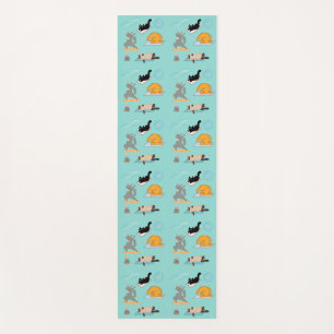Tapis De Yoga Chats drôles au yoga