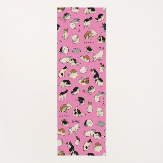 Tapis De Yoga Chats japonais (couleur variable) (Devant)