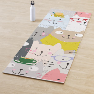 Tapis De Yoga Chats mignons