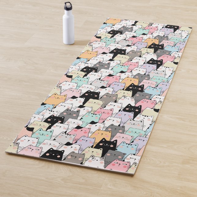 Tapis De Yoga Chats Yoga Mat (En situation)