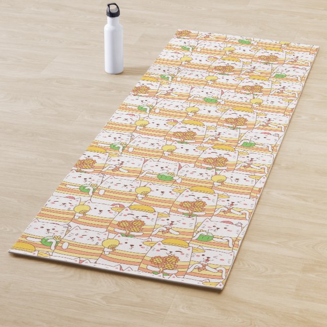 Tapis De Yoga Chats Yoga Mat (En situation)