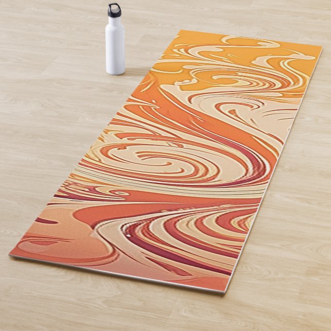 Tapis de Yoga Chaud Premium avec Serviette Antidér (En situation)