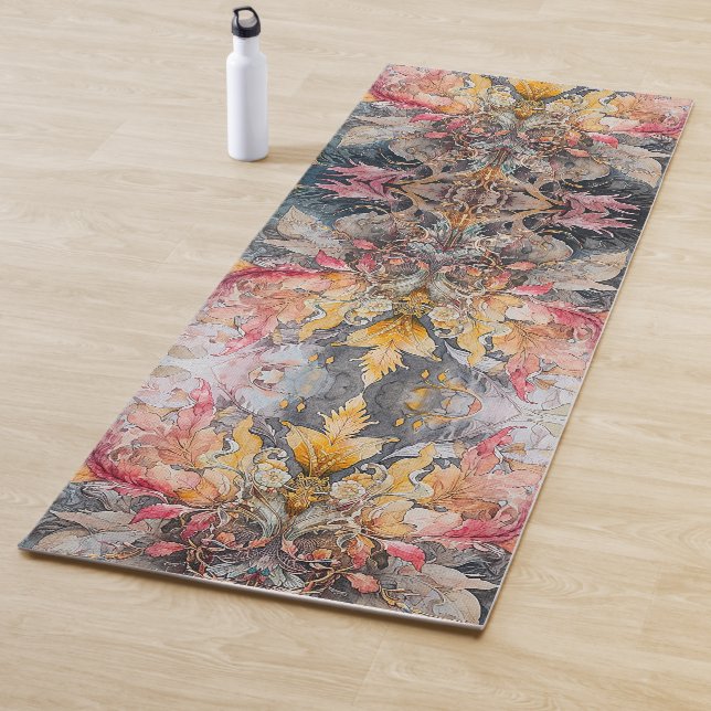 Tapis de Yoga Chaud Premium avec Serviette Antidér (En situation)