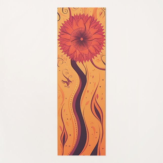 Tapis de Yoga Chaud Premium avec Serviette Antidér (Devant)