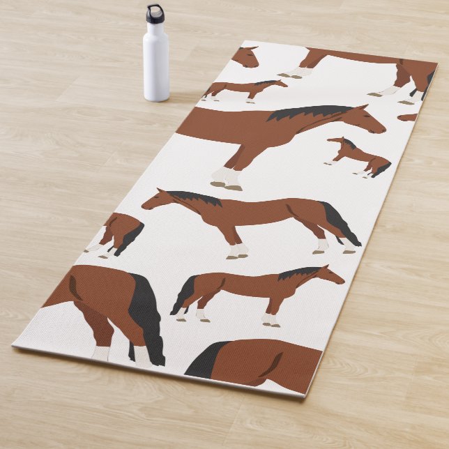 Tapis De Yoga Cheval Design (En situation)