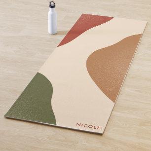 Tapis De Yoga Chic contemporain en terre cuite Yoga Mat