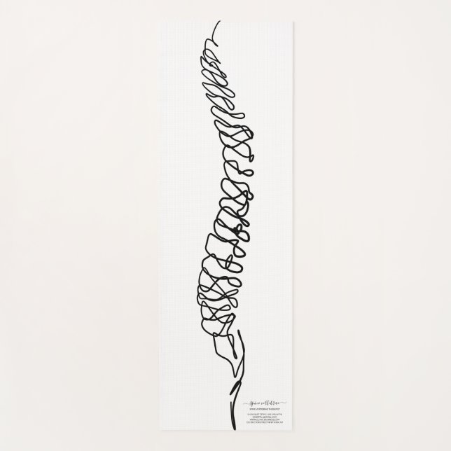 Tapis De Yoga Chiropractor Massage Therapy Spine (Devant)
