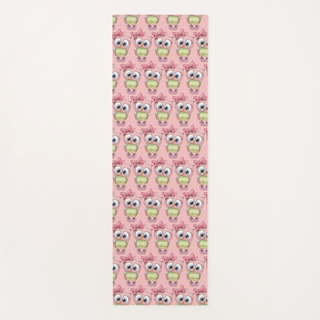 Tapis de yoga Chouette (Devant)