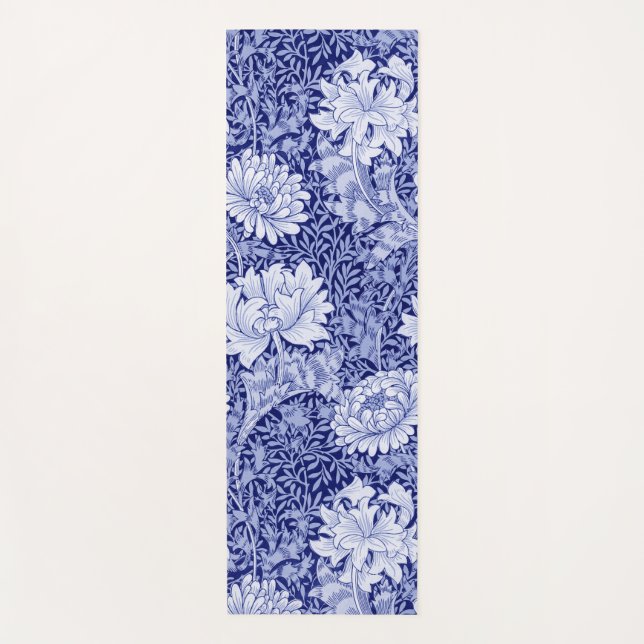 Tapis De Yoga Chrysanthemum Blue, William Morris (Devant)