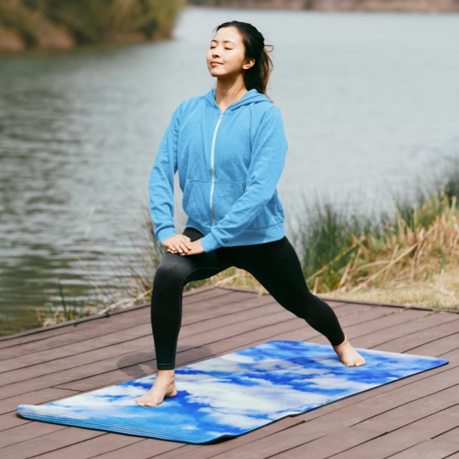 Tapis De Yoga Ciel bleu nuages (Créateur téléchargé)