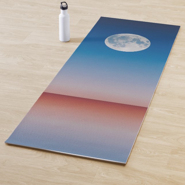 Tapis De Yoga Ciel bleu Pleine lune Yoga Mat (En situation)