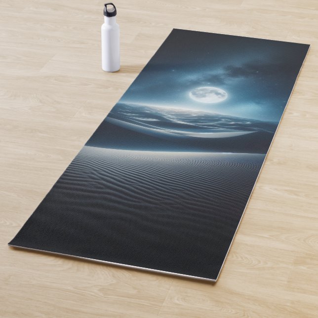 Tapis De Yoga Ciel étoilé et dunes au clair de lune (En situation)