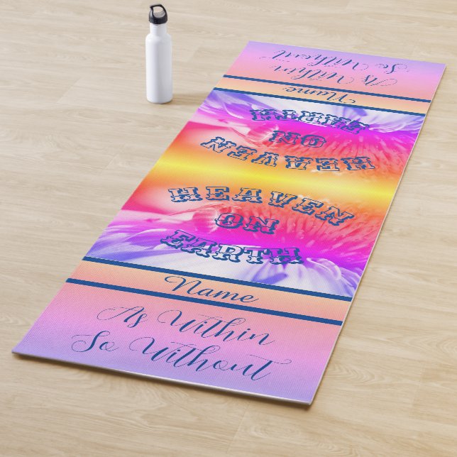 Tapis De Yoga Ciel sur Terre Miel Abeille Inspiration (En situation)