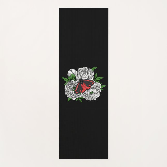 Tapis De Yoga Cinnabar moth (Devant)