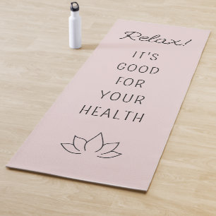Tapis De Yoga Citation Motivationnelle Lotus Blossom