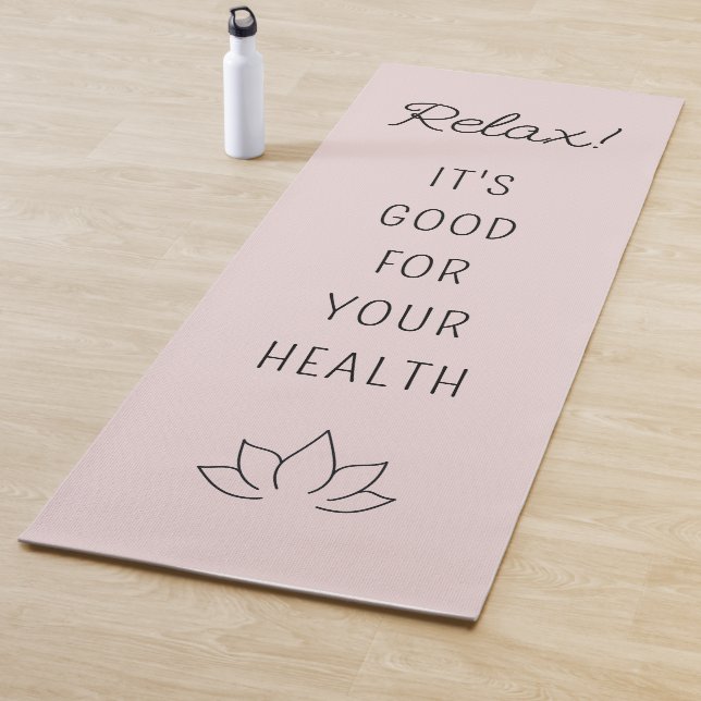 Tapis De Yoga Citation Motivationnelle Lotus Blossom (En situation)