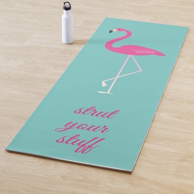 Tapis De Yoga Citer Commencer Votre Stuff Flamant rose rose (En situation)