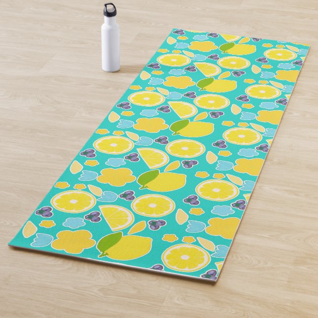 Tapis De Yoga Citron d'été moderne (En situation)