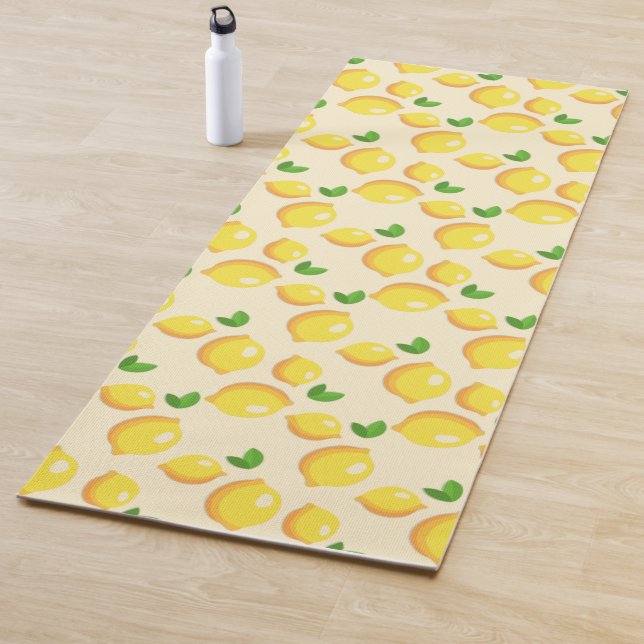Tapis De Yoga Citrons jaunes Yoga Mat (En situation)