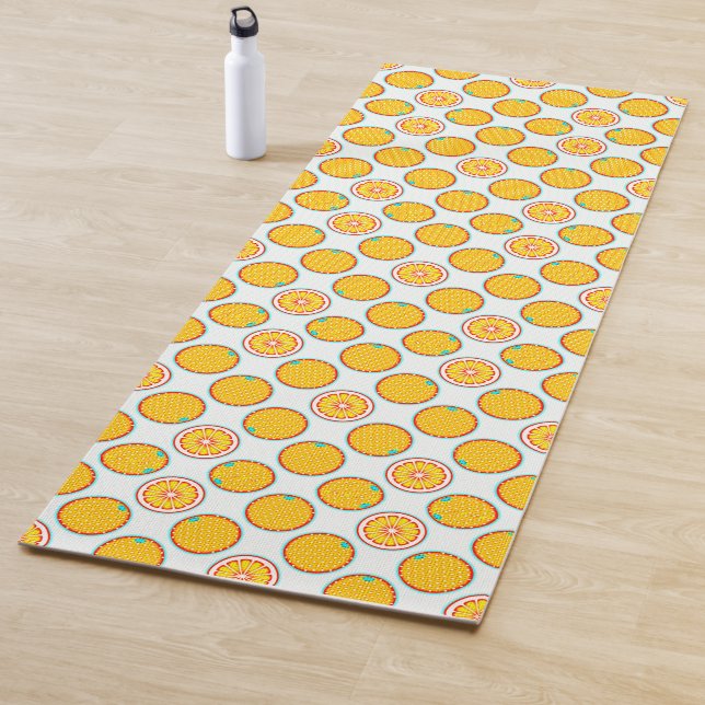 Tapis De Yoga Citrus PopArt (En situation)