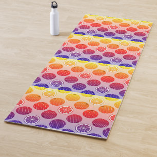 Tapis De Yoga Citrus Rainbow PopArt