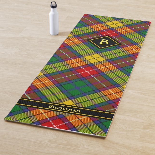 Tapis De Yoga Clan Buchanan Tartan (En situation)