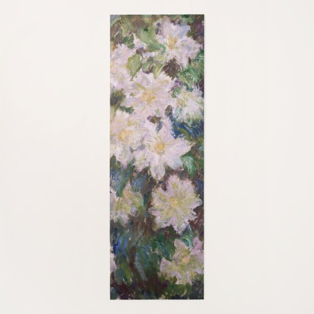 Tapis De Yoga Claude Monet - Clematis blanc (Dos)