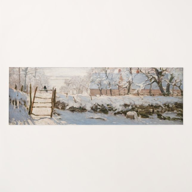 Tapis De Yoga Claude Monet - Le Magpie (Devant (Horizontal))