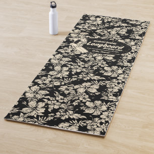 Tapis De Yoga Club surfant le logo de Longboard et Hawaïen de