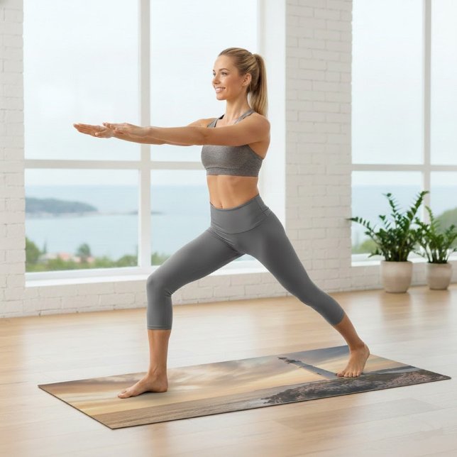 Tapis De Yoga Coastal Serenity Lighthouse Yoga Mat (Créateur téléchargé)