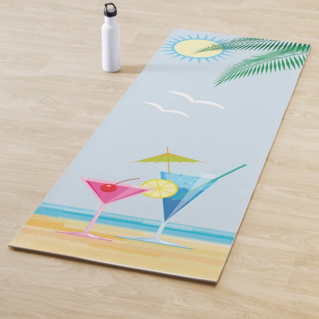 Tapis De Yoga Cocktails sur la Plage Yoga Mat (En situation)