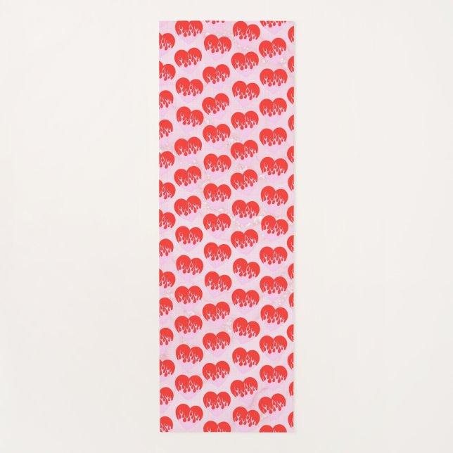 Tapis De Yoga Cœur de feu (Devant)